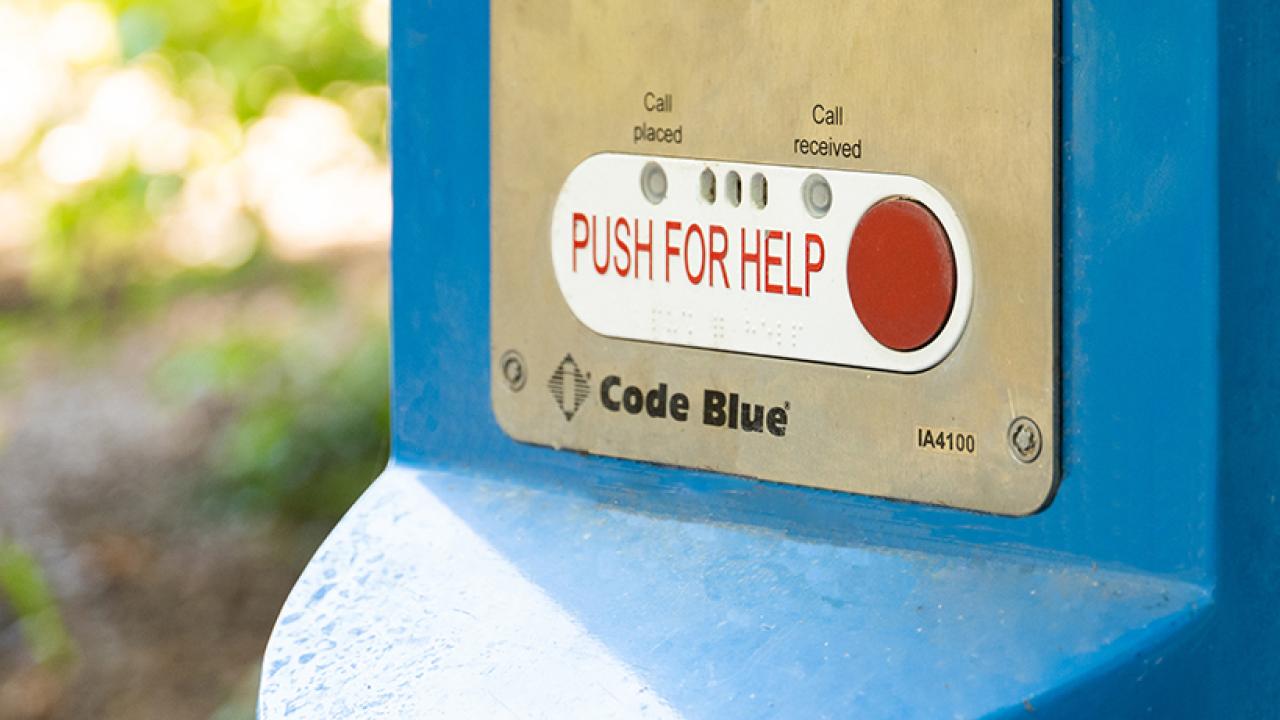 Emergency call boxes Police Department